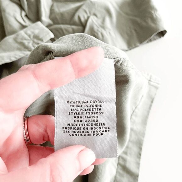 Quiksilver Edition Mens Camp Shirt Casual Button Down Green Regular Fit Medium - Picture 4 of 7